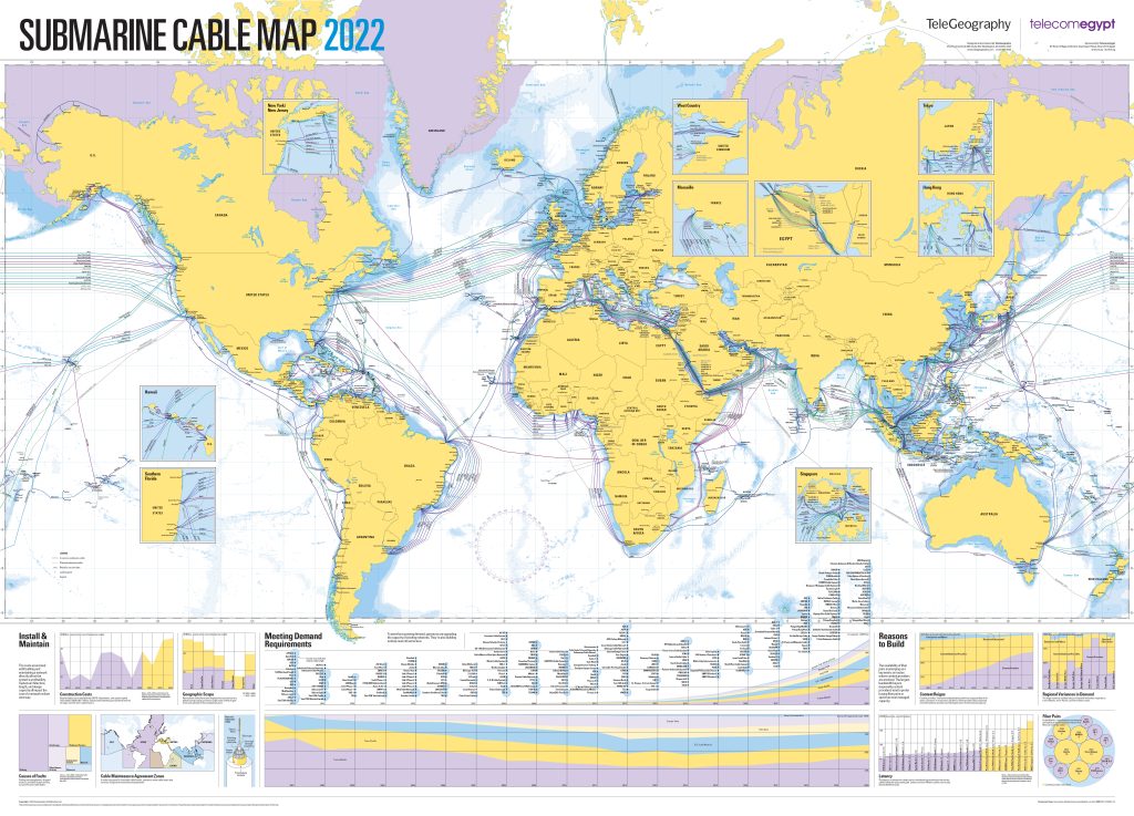 Internet Submarine Cable Map 2022